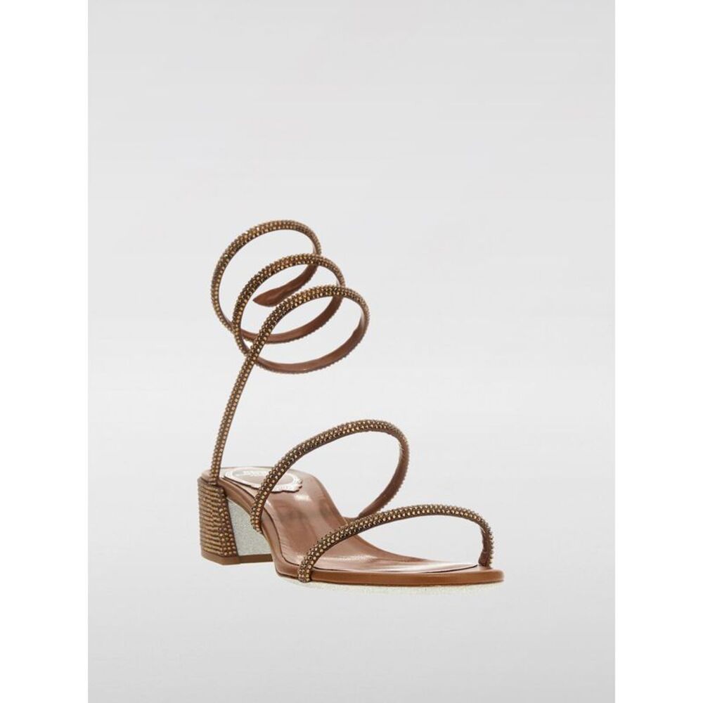Rene Caovilla Heeled Sandals Woman Beige - Picture 2 of 4
